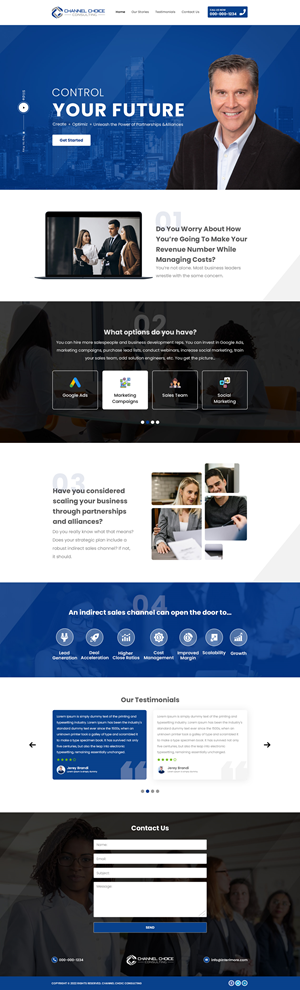 Wordpress Design by Hussan for Channel Choice Consulting | Design: #29391622