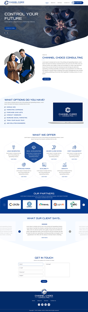Wordpress Design by rightway for Channel Choice Consulting | Design: #29372230