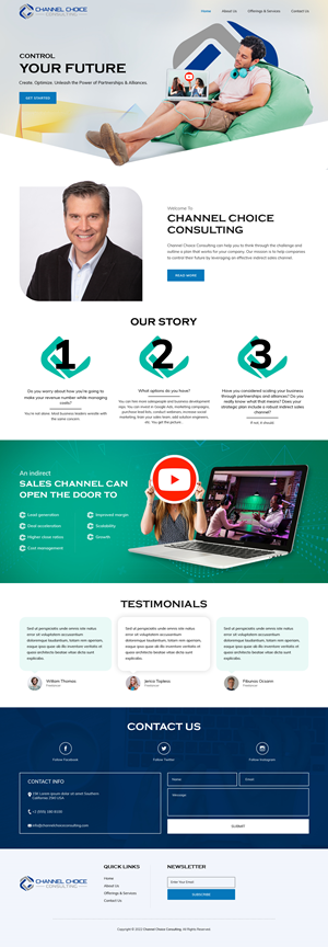 Wordpress Design by sai.designer87 for Channel Choice Consulting | Design: #29383554
