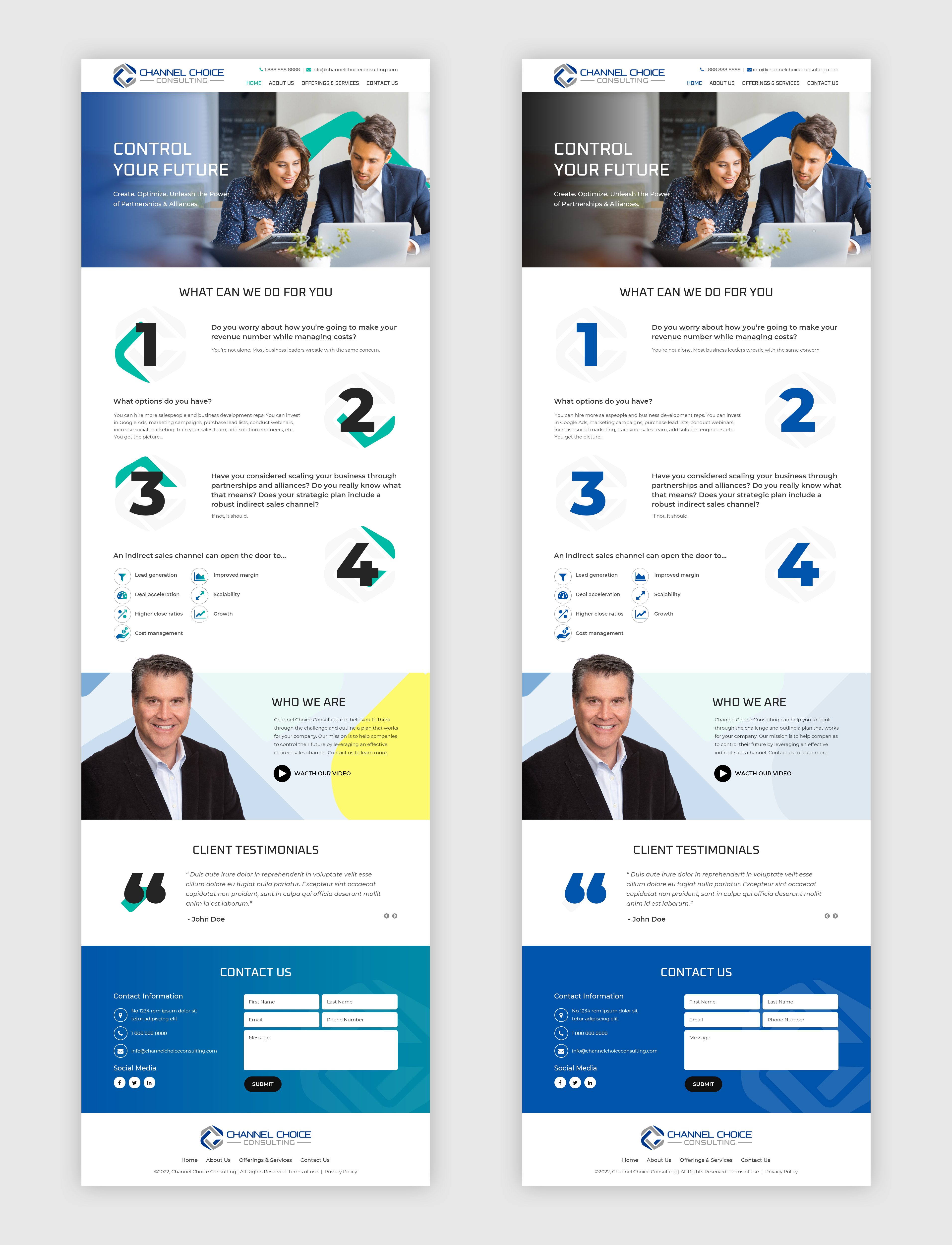 Wordpress Design by Starlyn DS for Channel Choice Consulting | Design #29377066