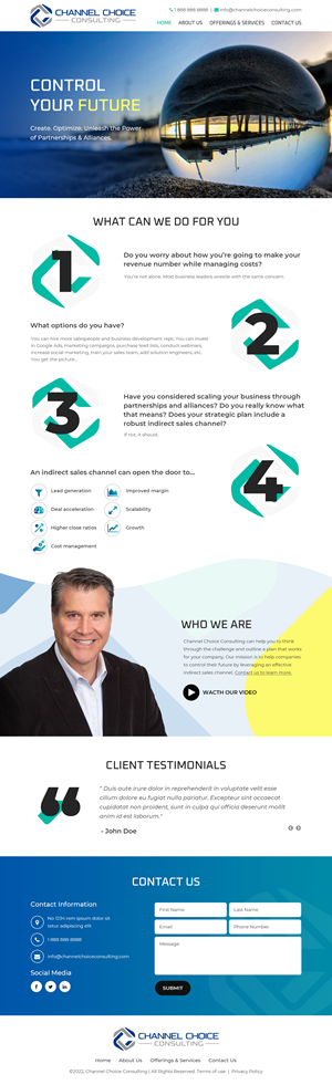Wordpress Design by Starlyn DS for Channel Choice Consulting | Design: #29382272