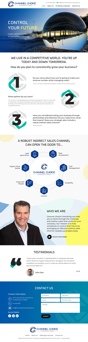 Wordpress Design by Starlyn DS for Channel Choice Consulting | Design: #29417314