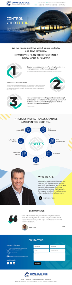 Channel Choice Consulting WordPress Site.