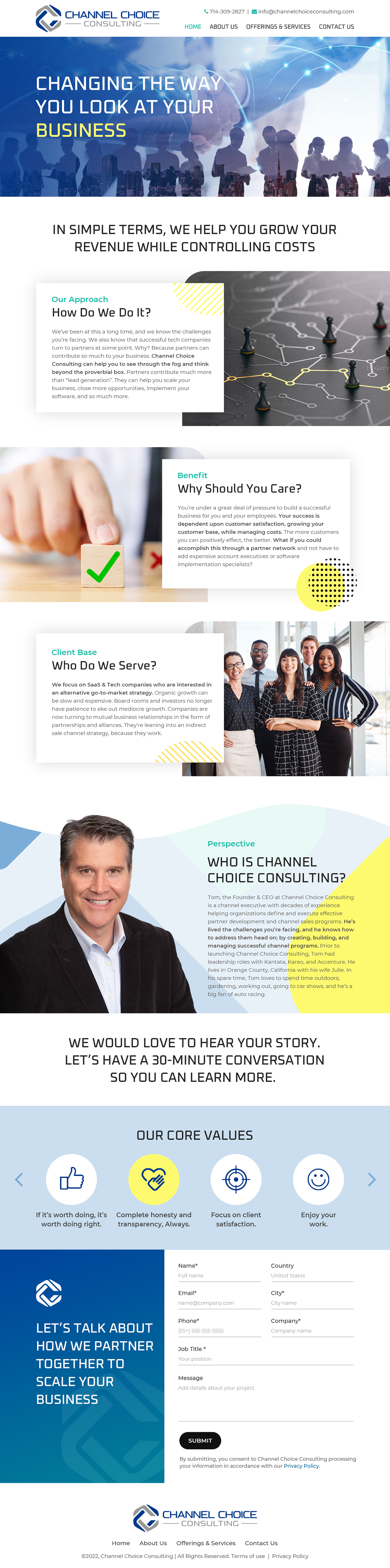 Diseño Wordpress por Starlyn DS para Channel Choice Consulting | Diseño #29452320