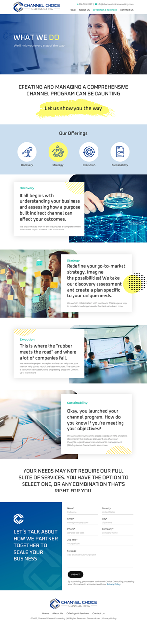 Wordpress Design by Starlyn DS for Channel Choice Consulting | Design: #29459351