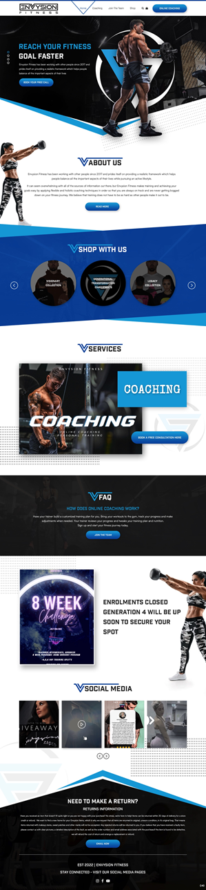 Shopify-Design von pb für Envysion Fitness | Design: #29373575