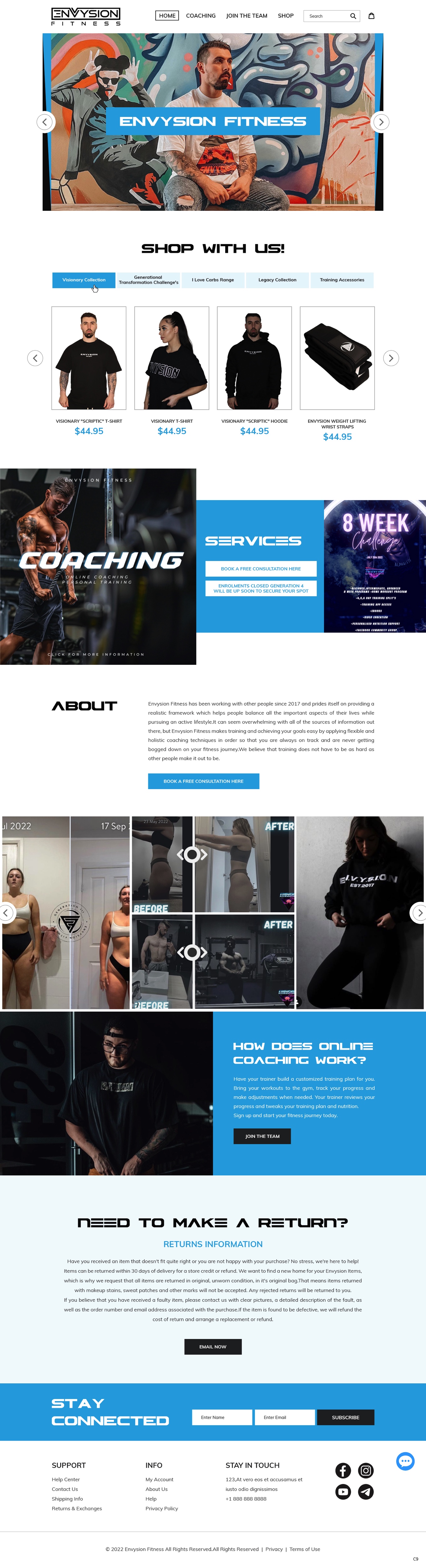 Shopify-Design von pb für Envysion Fitness | Design #29373576