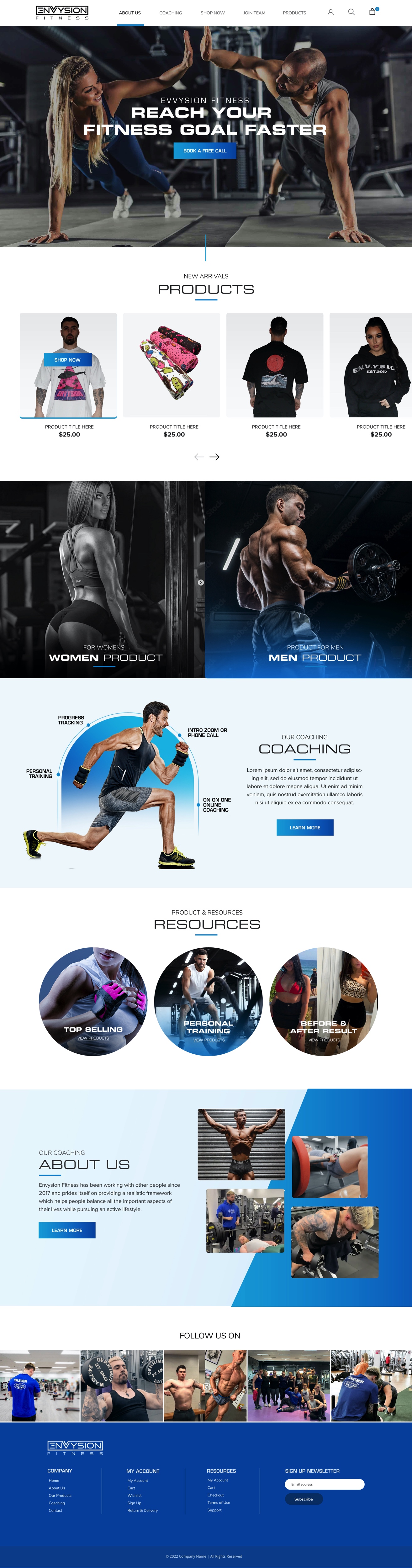 Shopify-Design von pb für Envysion Fitness | Design #29373578