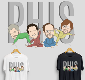 Yoga guys tshirt (band members doing yoga) | Diseño de Camiseta por iqbalyozanda