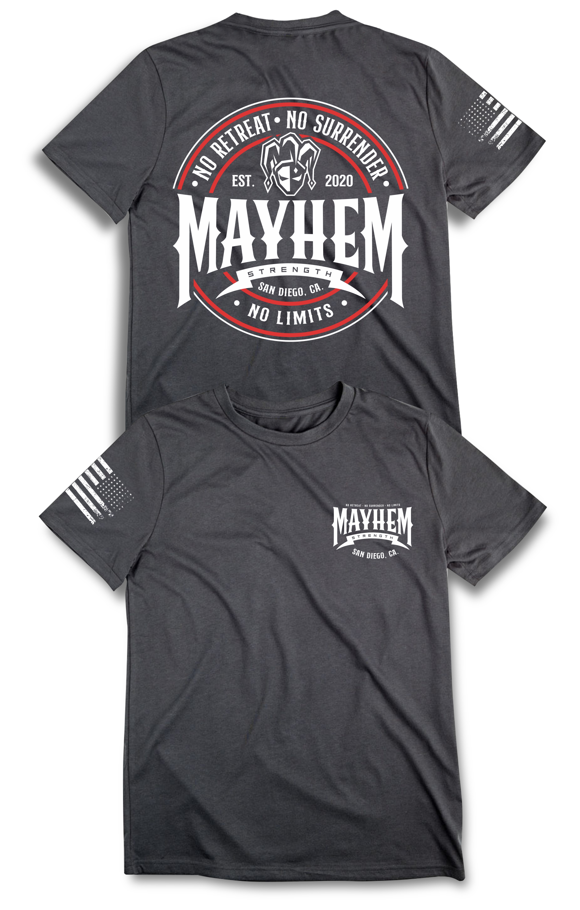 T-shirt Design by guruntool for Mayhem Strength LLC | Design #29381114