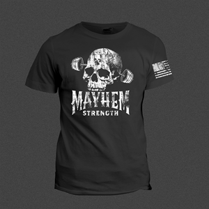 Design de T-shirt par Johncina pour Mayhem Strength LLC | Design #29377932