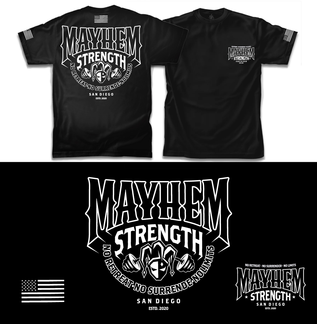 Design de T-shirt par OR-PiXEL STUDIO ™ pour Mayhem Strength LLC | Design : #29379875