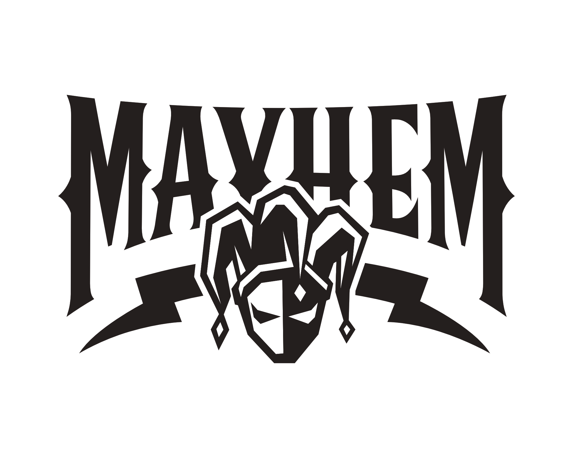 T-shirt Design by Mclickster Designs for Mayhem Strength LLC | Design #29367572