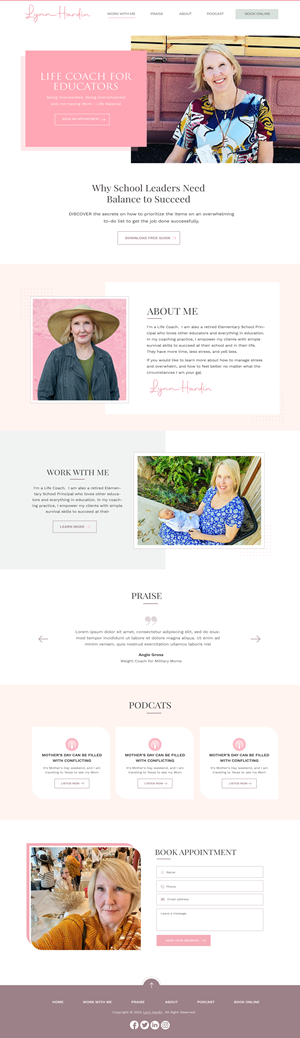 Web Design by Blue Sparrow for this project | Design: #29373746