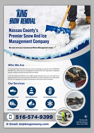 snow removal 10% of new customers  | Diseño de Flyer por SAI DESIGNS