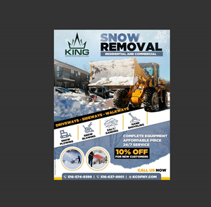snow removal 10% of new customers  | Diseño de Flyer por DA.