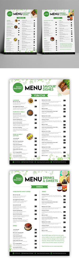 Menu Design by debdesign for this project | Design: #29379919