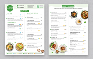 Menu Design by sun_design for this project | Design: #29478481