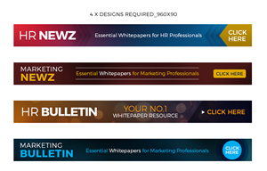 4 x Designs Required | Design de Bannière  par ARTOGRAPHY