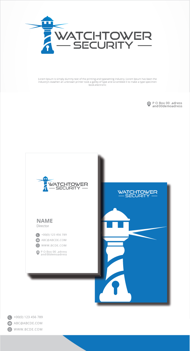 Logo Design by graphicevolution for Watchtower Security | Design #29373341