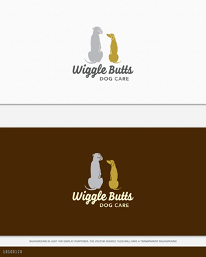 Wiggle Butts Dog Care | Logo-Design von AD-X