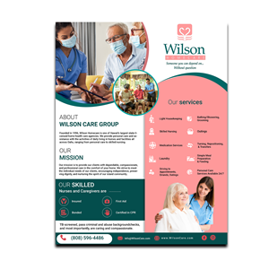 Design de Flyer par Design Motion pour Wilson Care Group | Design : #29385612