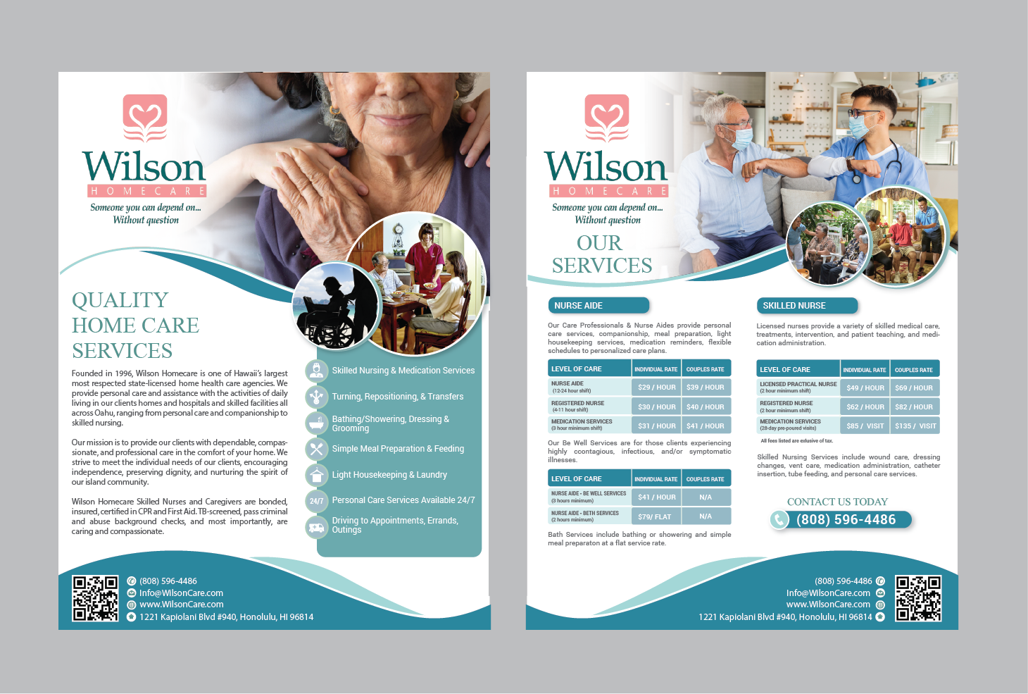 Flyer Design by alex989 for Wilson Care Group | Design #29432550