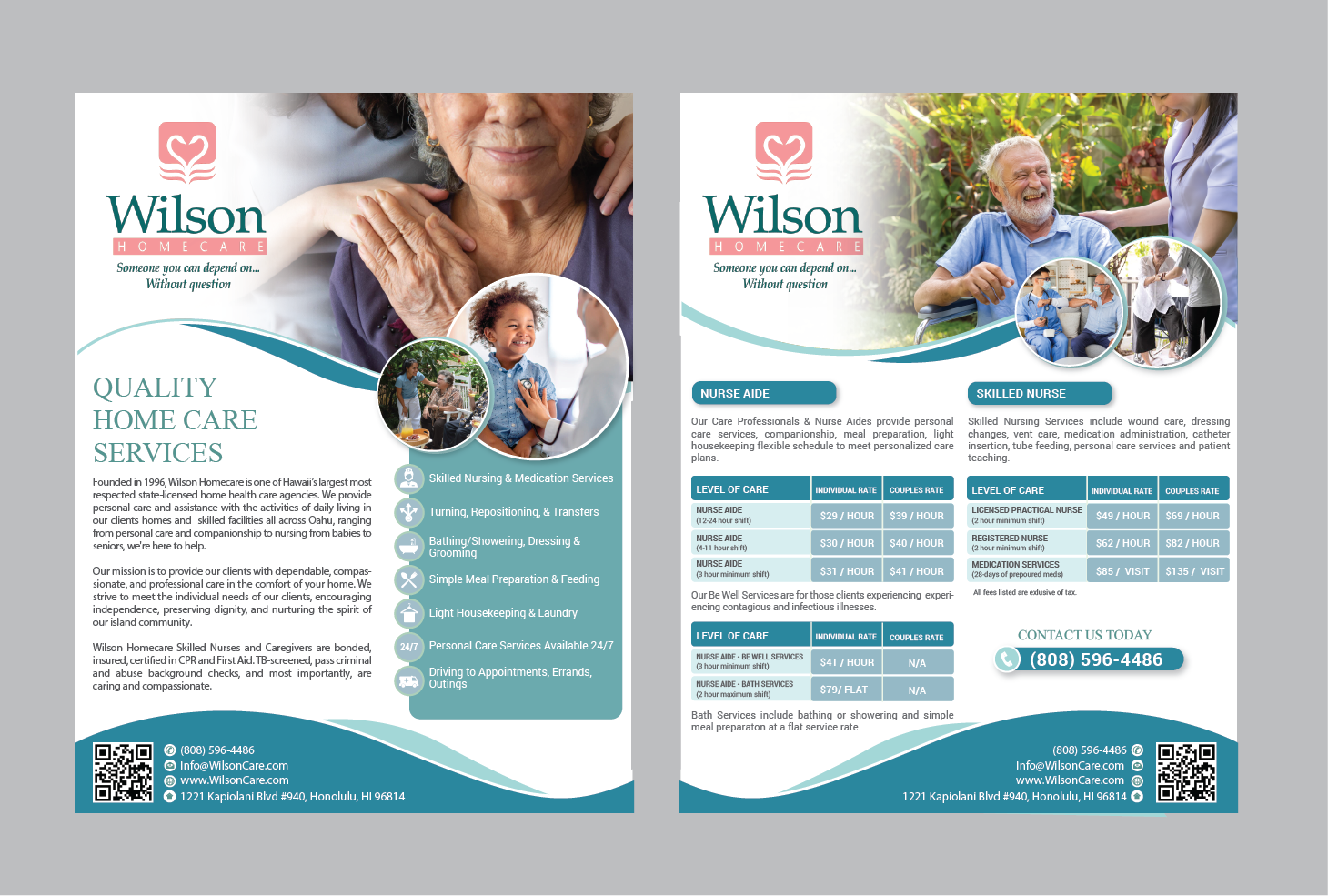 Flyer Design by alex989 for Wilson Care Group | Design #29494797
