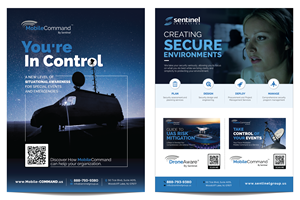 2 Full page ads for security services | Design Graphique par Winki