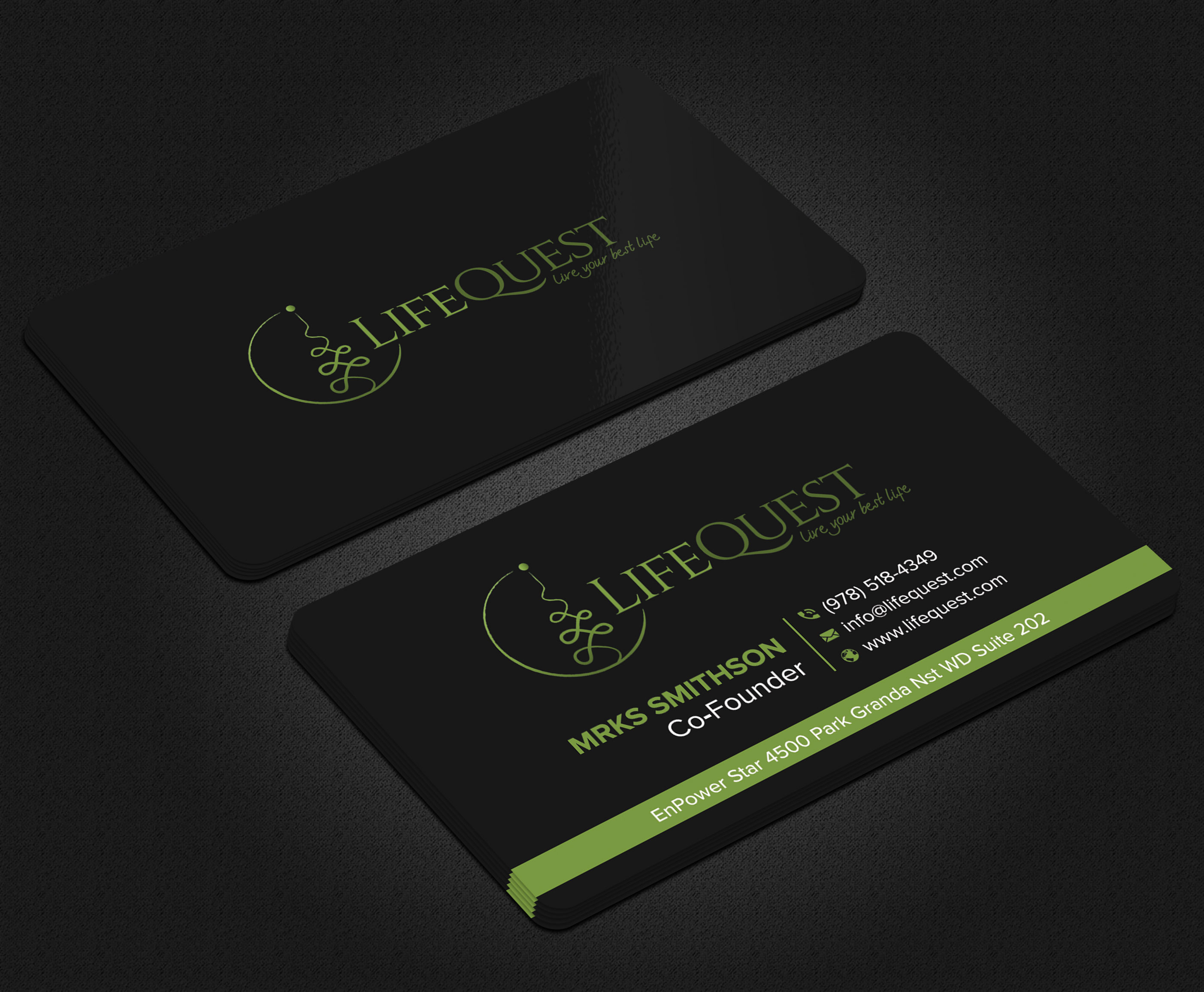 Business Card Design by sadikul islam for LifeQuest | Design #29385414