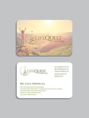 Visitenkarten-Design von Cretive Moon für LifeQuest | Design #29405160