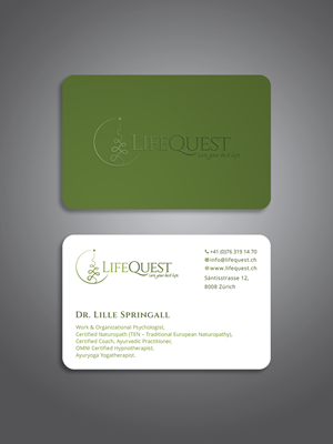 Business Card Design by Creative Moon Design for LifeQuest | Design: #29405162