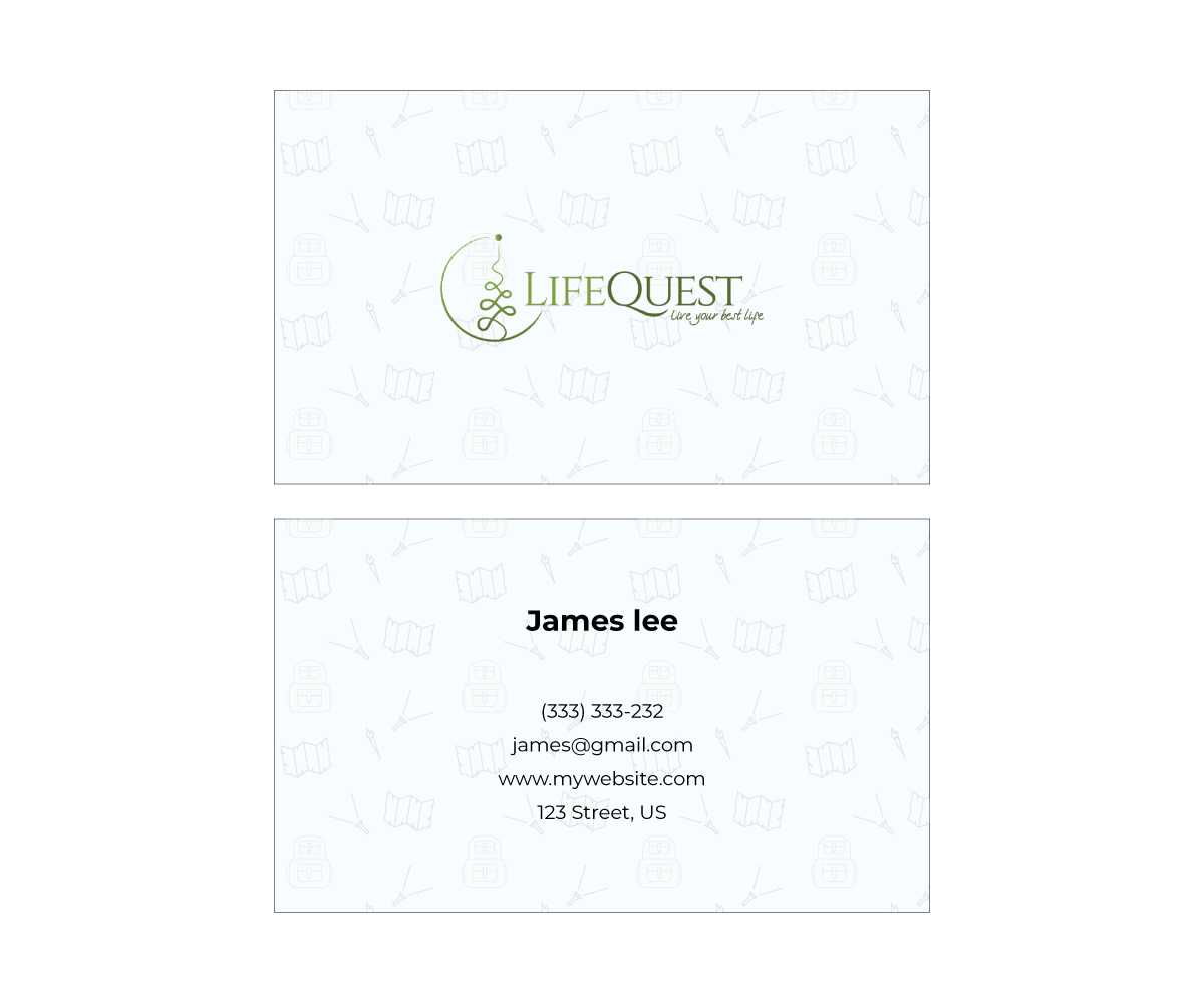 Business Card Design by Simple_design_1234 for LifeQuest | Design #29393131