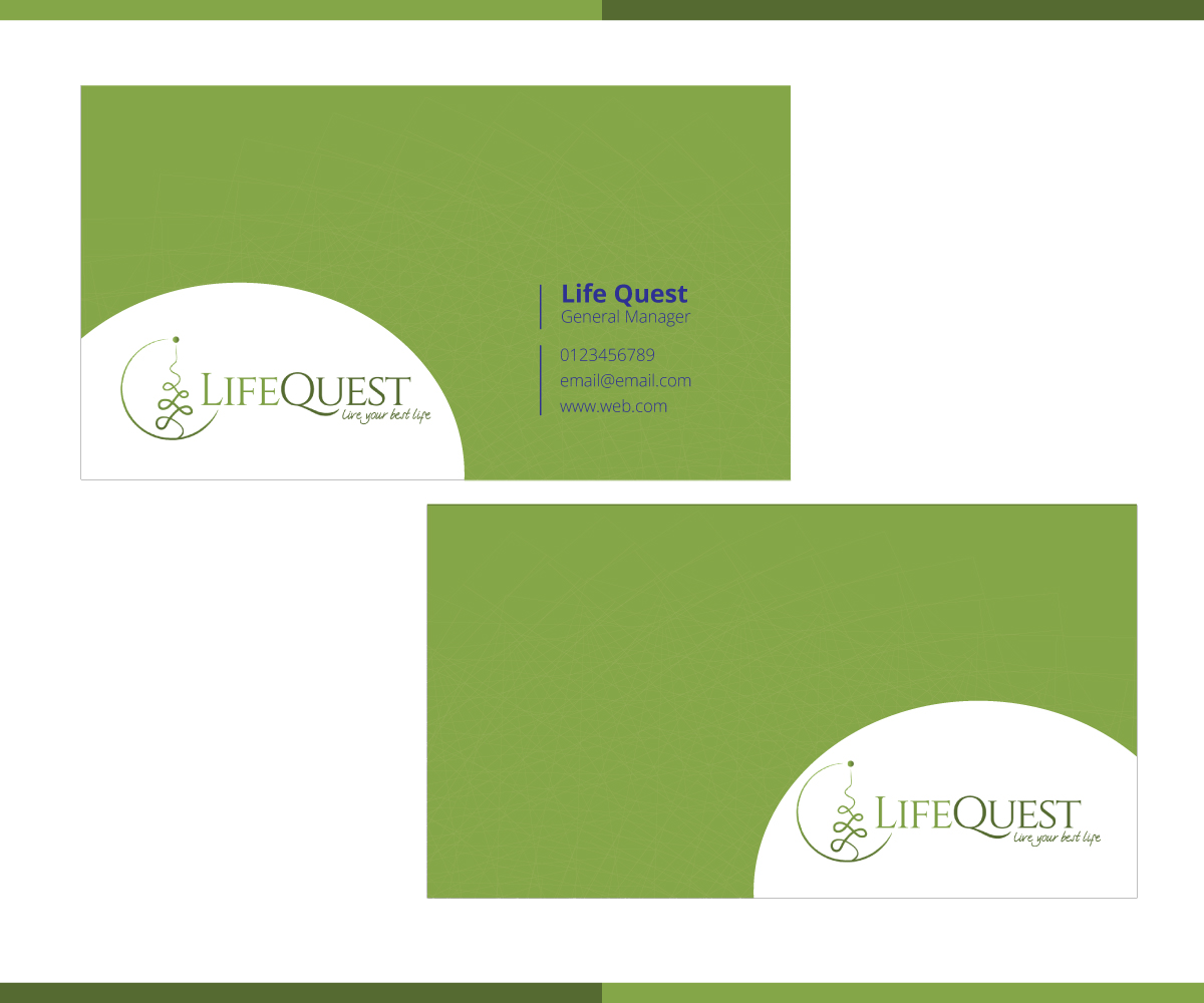 Business Card Design by NedalShaham for LifeQuest | Design #29382837