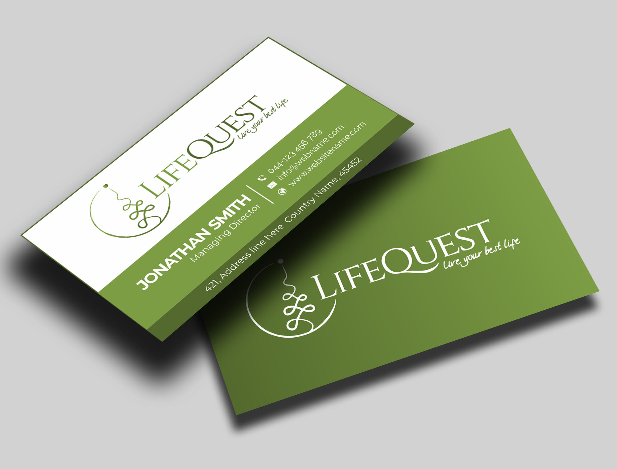 Business Card Design by jk_studio for LifeQuest | Design #29378377
