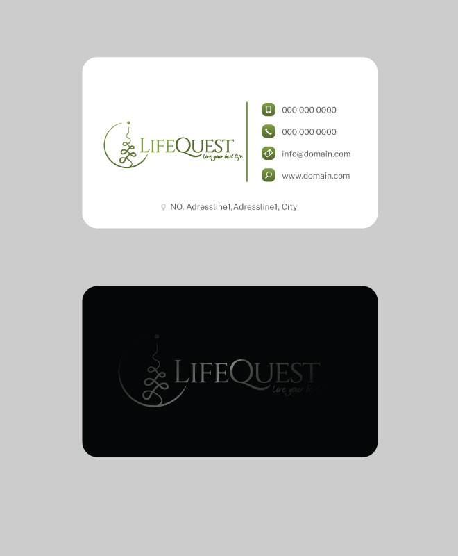 Design de Carte de Visite par ISDA Designs pour LifeQuest | Design #29408859
