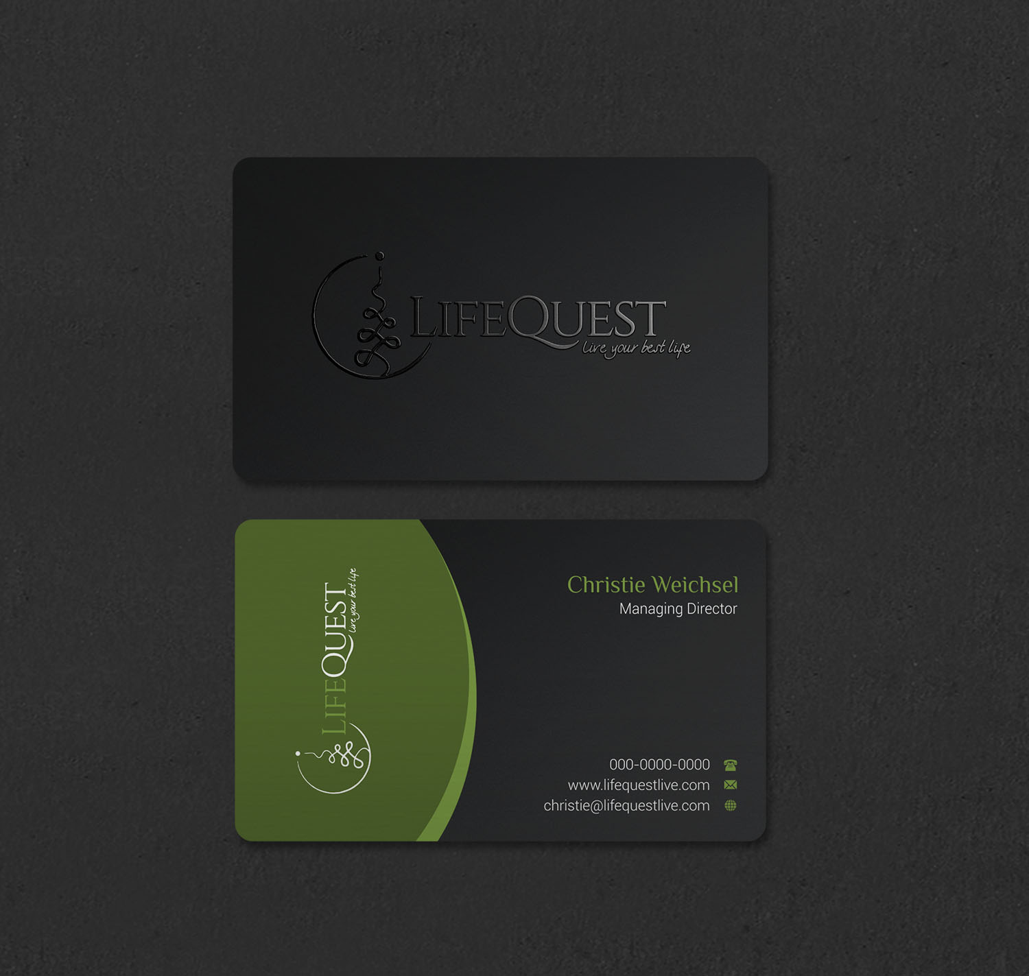 Visitenkarten-Design von INDIAN_Ashok für LifeQuest | Design #29382960