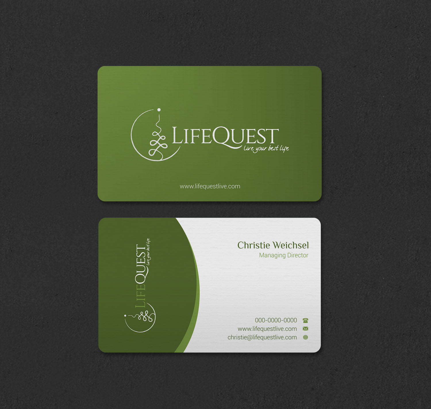 Visitenkarten-Design von INDIAN_Ashok für LifeQuest | Design #29382964