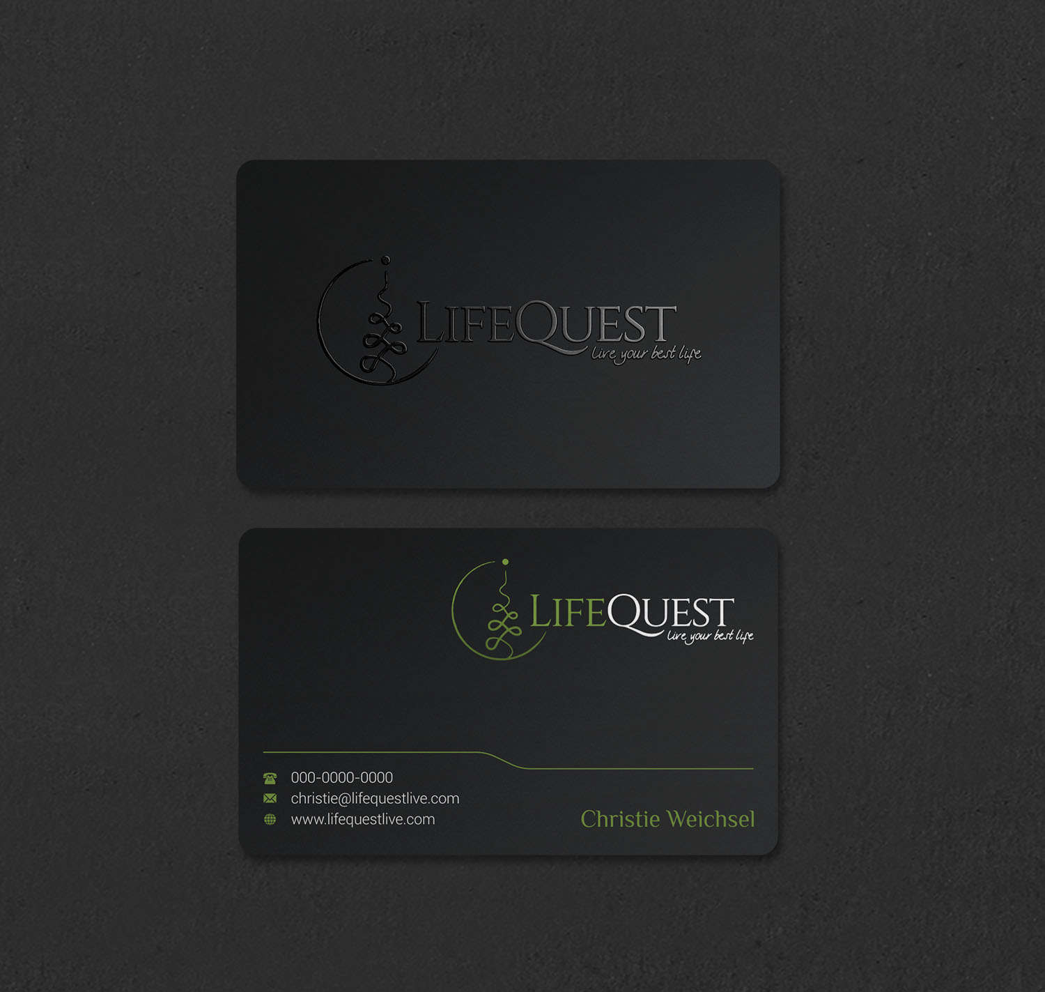 Diseño de Tarjeta de Presentación por INDIAN_Ashok para LifeQuest | Diseño #29382966