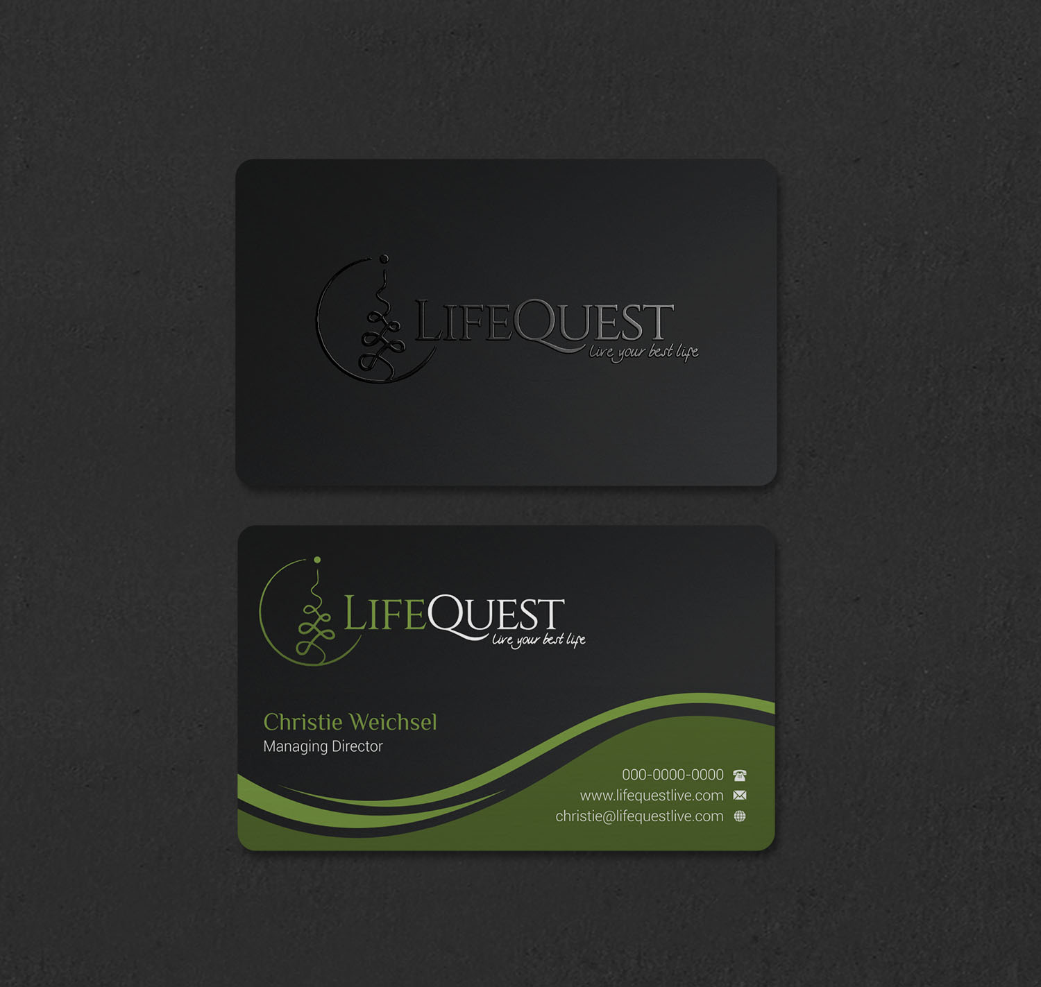 Visitenkarten-Design von INDIAN_Ashok für LifeQuest | Design #29382968