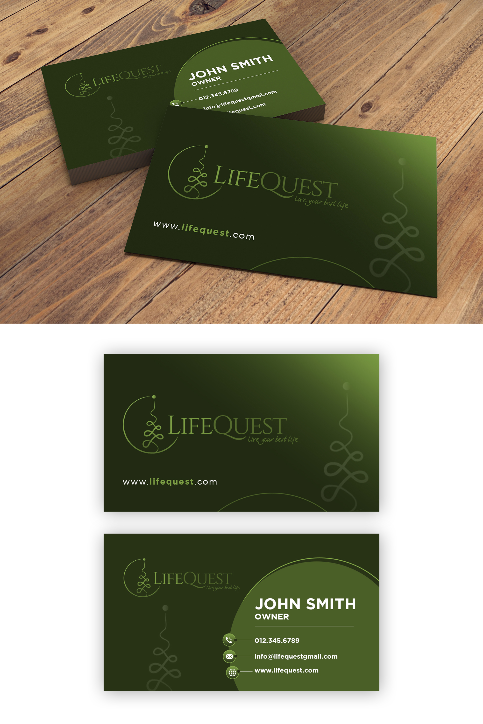 Visitenkarten-Design von debdesign für LifeQuest | Design #29395800