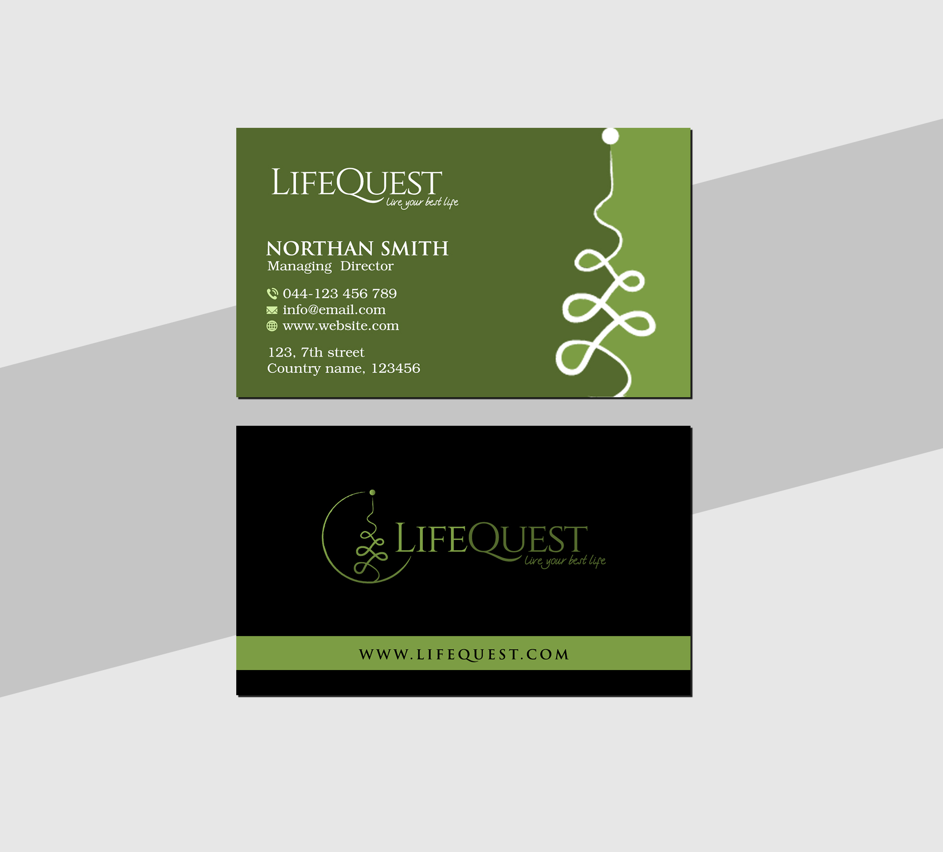 Business Card Design by Creations Box 2015 for LifeQuest | Design #29379275