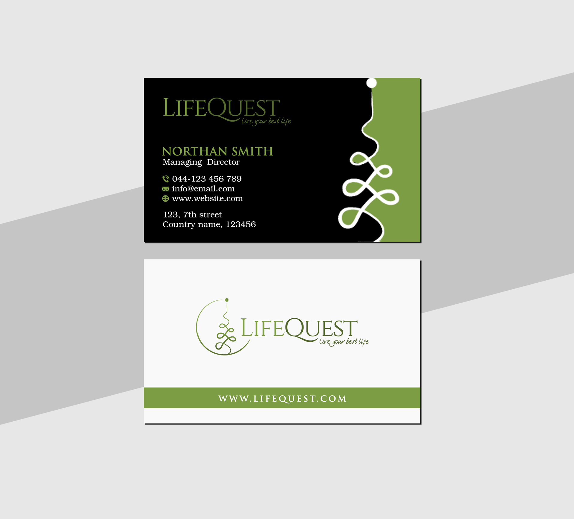 Business Card Design by Creations Box 2015 for LifeQuest | Design #29379324