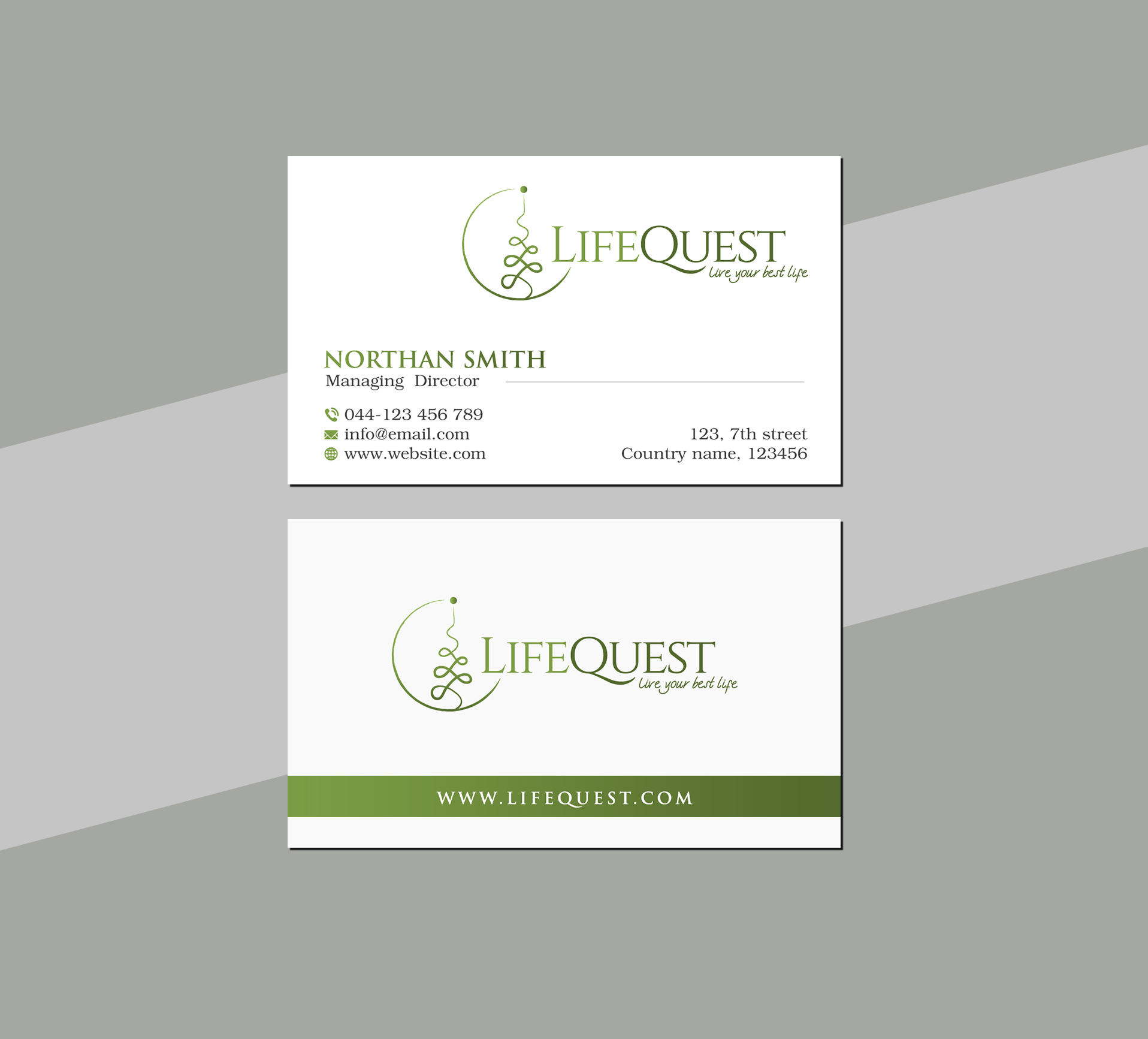 Business Card Design by Creations Box 2015 for LifeQuest | Design #29379325
