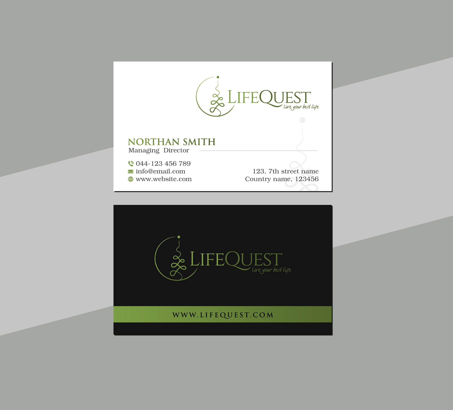 Business Card Design by Creations Box 2015 for LifeQuest | Design #29379326