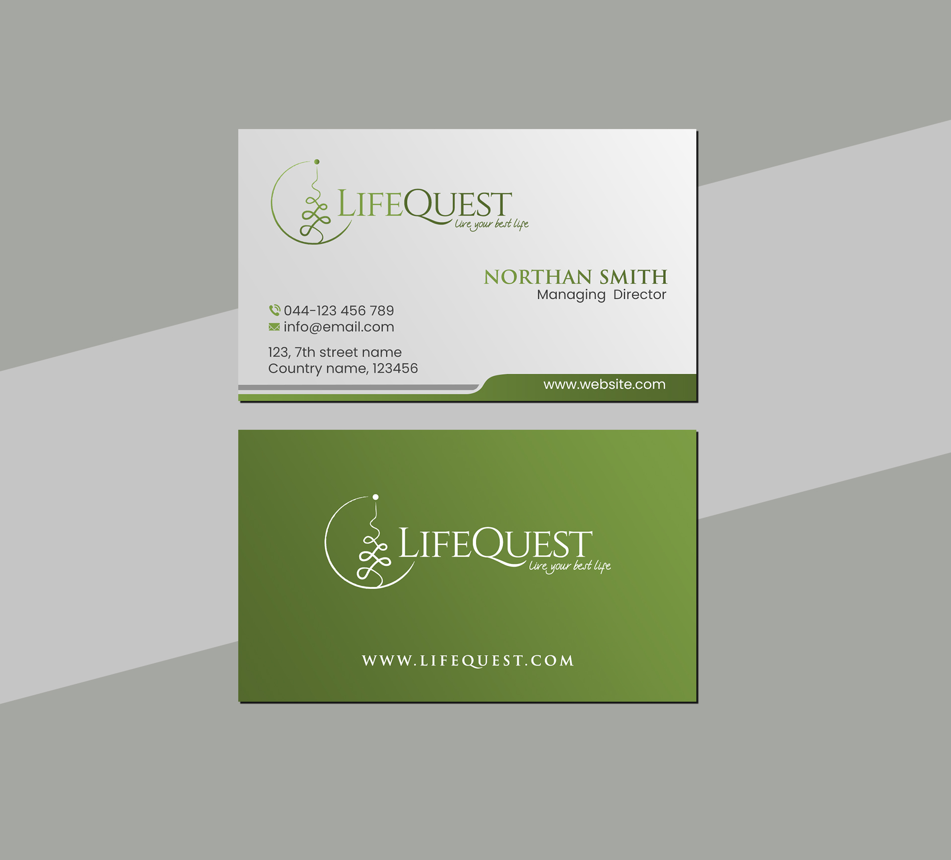 Business Card Design by Creations Box 2015 for LifeQuest | Design #29379412