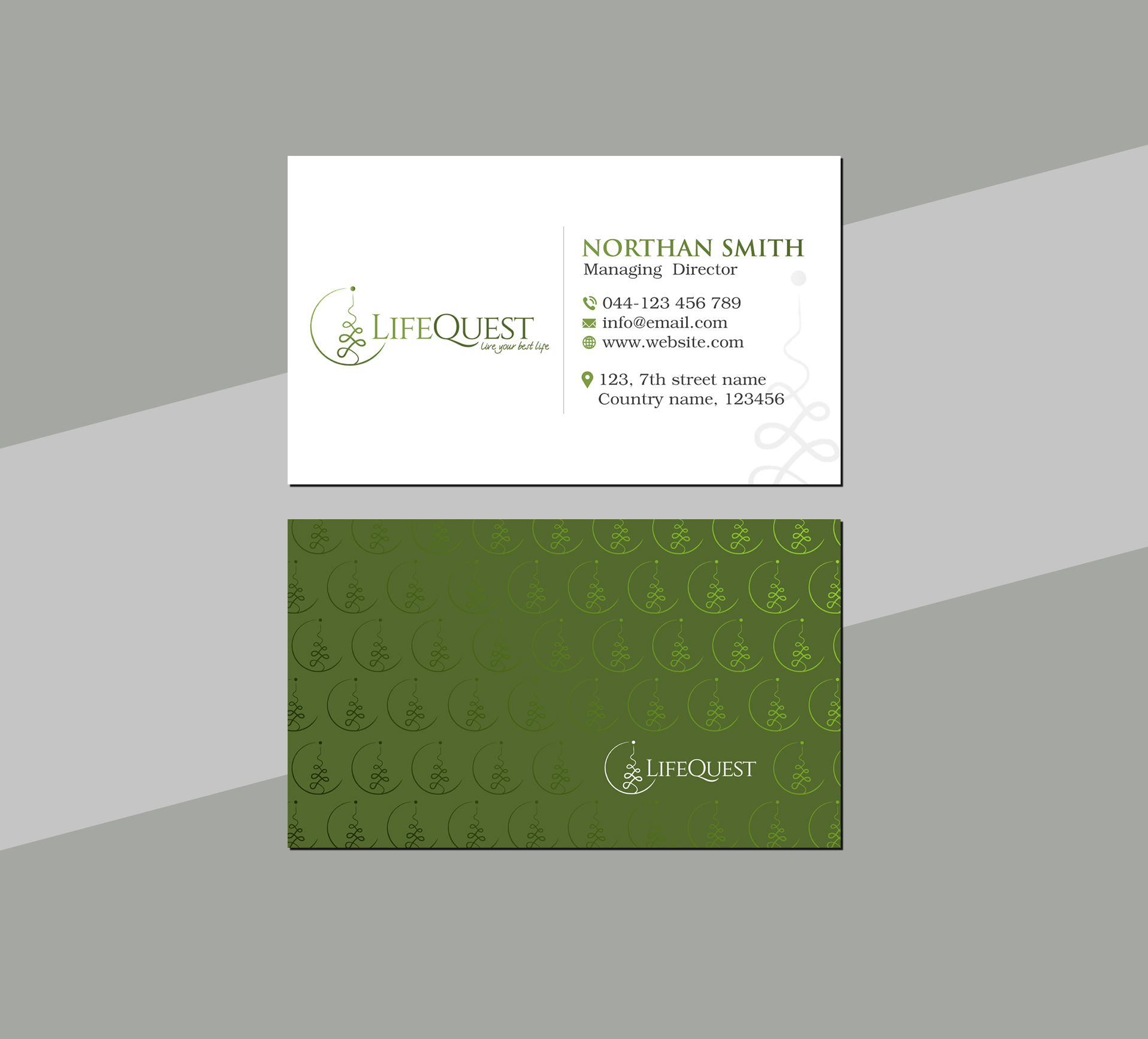 Business Card Design by Creations Box 2015 for LifeQuest | Design #29379413