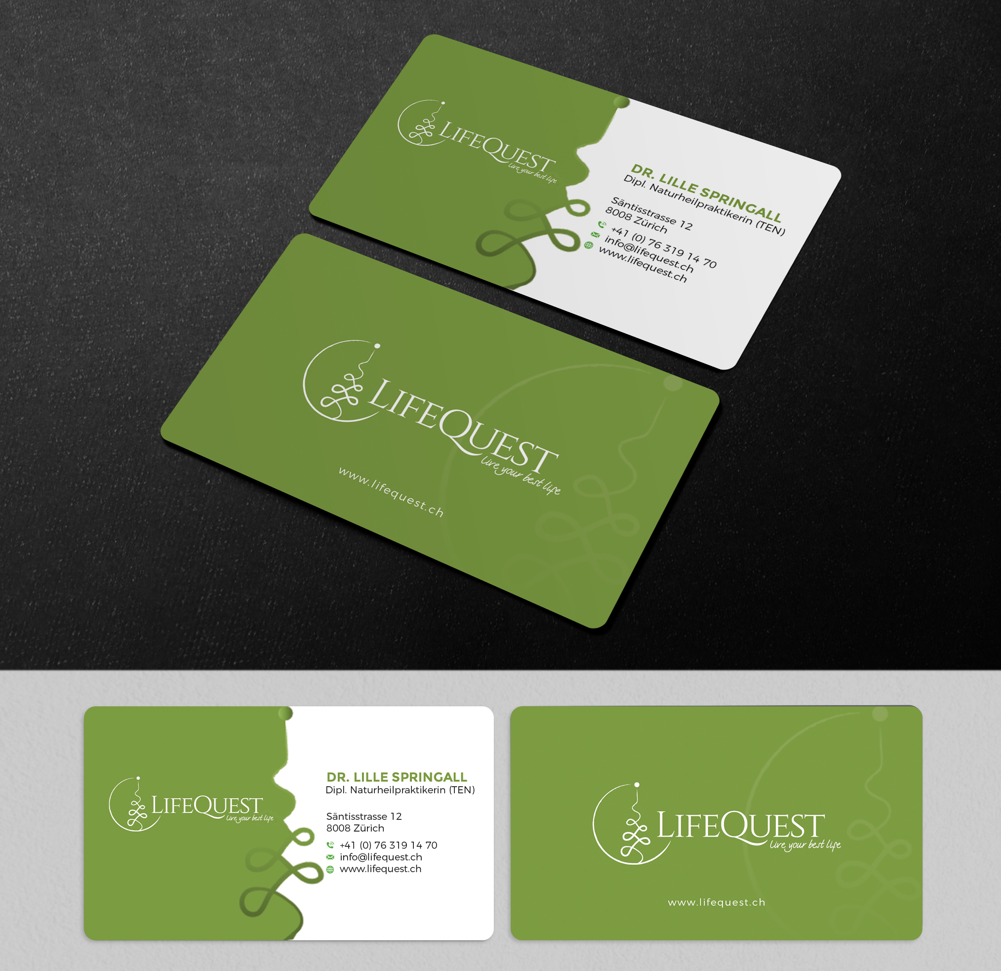Business Card Design by OxonoArt for LifeQuest | Design #29404302