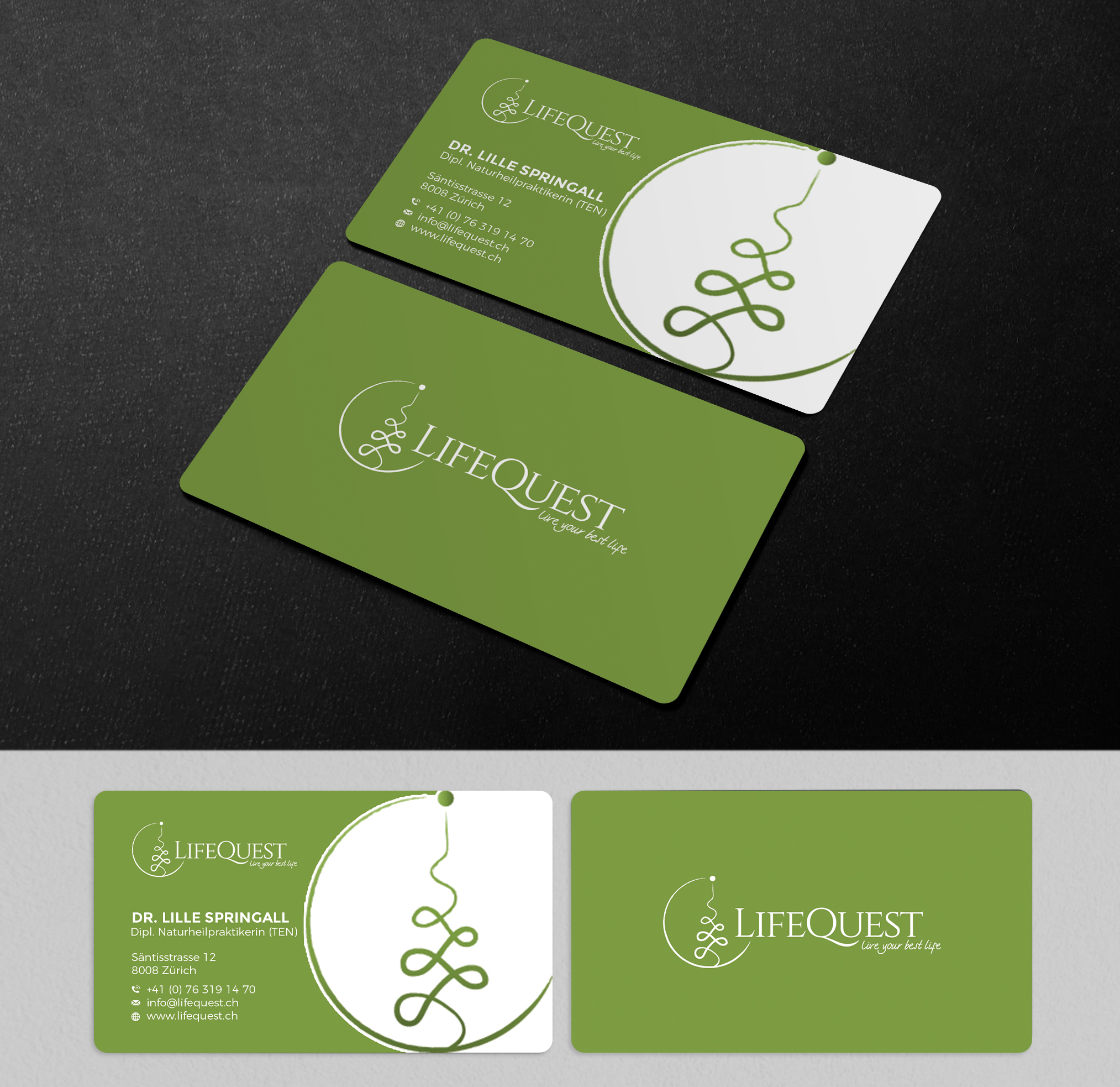 Business Card Design by OxonoArt for LifeQuest | Design #29404373