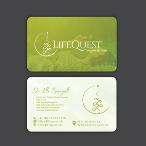 The Perfect Business Card for LifeQuest | Visitenkarten-Design von DSCMedian™